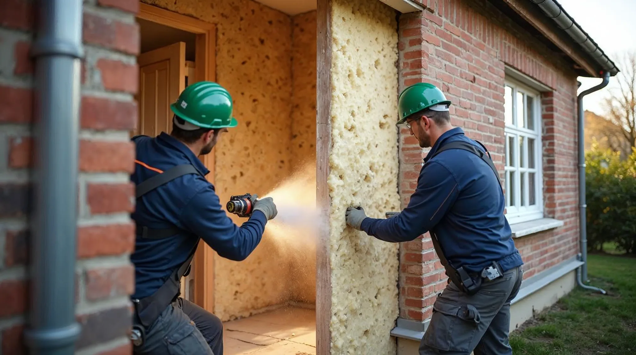 Spouwmuurisolatie bij een woning in Herentals