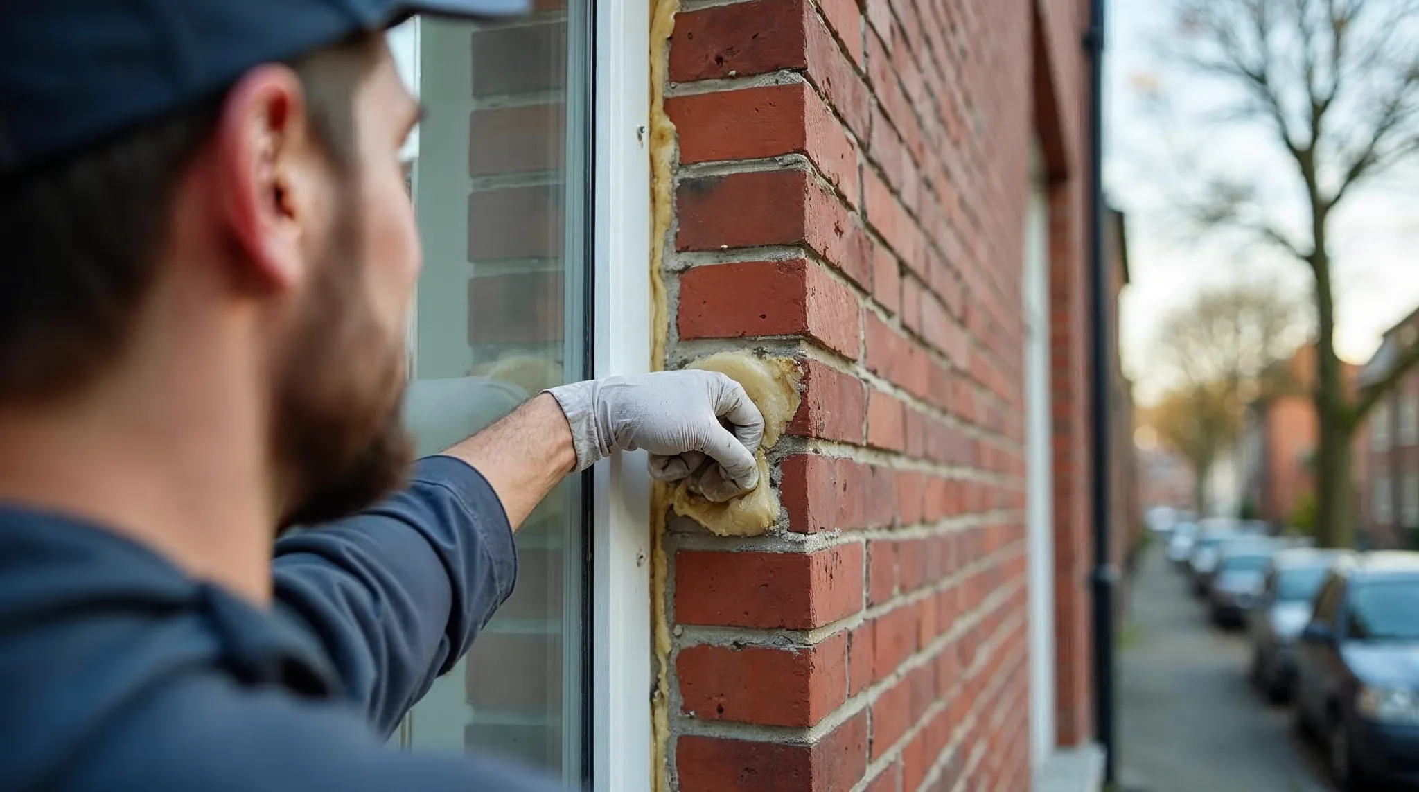 Spouwmuurisolatie bij een woning in Mechelen
